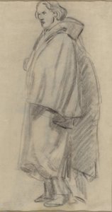 Mand iført en kappe [verso] af Édouard Manet