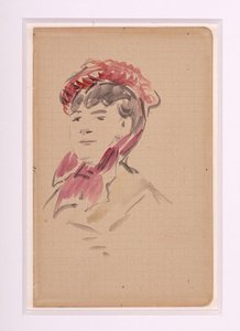 Manet - Portræt af Isabelle Lemonnier, ca. 1880 af Édouard Manet
