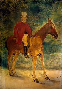 Monsieur Arnaud et hestemaleri af Edouard Manet (1832-1883) 1875 Mål 154x225 cm Milano, Galleria dArte Moderna af Édouard Manet