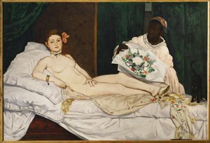 Olympia (olie på lærred) af Edouard Manet