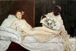 Olympia, detalje af Édouard Manet