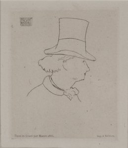 Portræt af Baudelaire af Édouard Manet