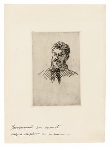 Portræt af Felix Bracquemond af Édouard Manet