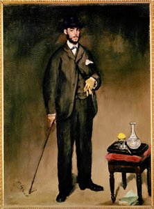 Portræt af Theodore Duret ... (maleri på lærred) af Édouard Manet