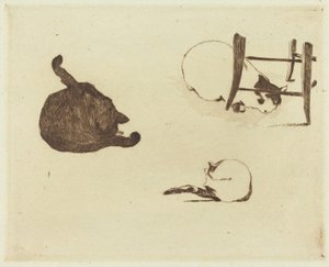 The Cats Les chats, 1869. af Édouard Manet