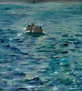Henri de Rocheforts flugt (1831-1915) 20. marts 1874, 1880-81 af Édouard Manet