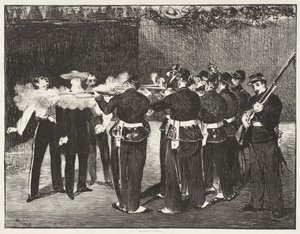 Henrettelsen af kejser Maximilian af Edouard Manet