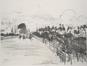 The Races Les Courses, 1865-72, udgivet 1884. af Édouard Manet
