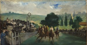Løbene i Longchamp, 1866 af Édouard Manet