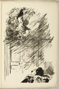 The Raven on the Bust of Pallas ("Perched upon a buste of Pallas..."), fra The Raven (Le Corbeau) af Édouard Manet