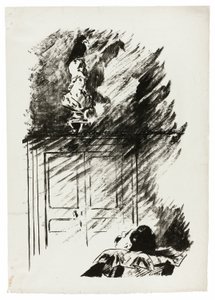 The Raven on the Bust of Pallas ("Perched upon a buste of Pallas..."), fra The Raven (Le Corbeau) af Édouard Manet