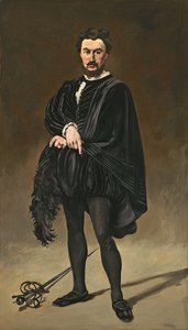 The Tragedian Actor (Rouviere som Hamlet) af Édouard Manet