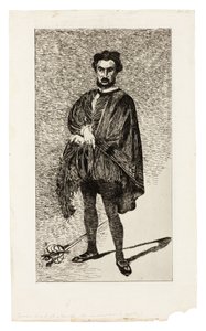 Den tragiske skuespiller (Rouvière i rollen som Hamlet) af Édouard Manet