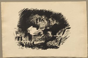 Under lampen af Édouard Manet