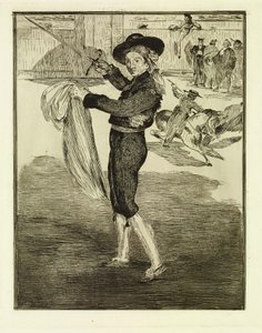 Victorine Meurent i en espadas kostume af Édouard Manet