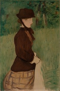 Ung kvinde i en have af Édouard Manet