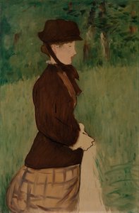 Ung kvinde i en have, 1879 af Édouard Manet