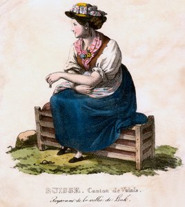 schweizisk kvinde, c1825.