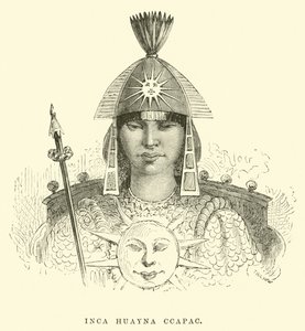 Inca Huayna Capac af Edouard Riou