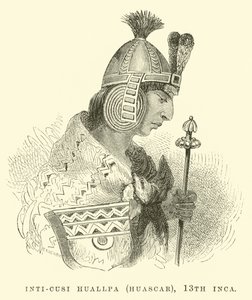 Inti-Cusi Huallpa (Huascar), 13. Inca af Edouard Riou