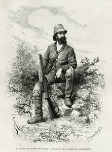 Portræt af Emile Arthur Thouar af Edouard Riou