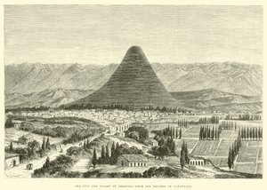 Byen og dalen Arequipa, fra Yanahuaras højder af Edouard Riou