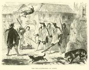 Hundeødelæggerne i Cuzco af Edouard Riou