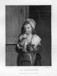 Pige spiser, c1833