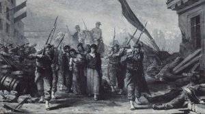 Branden i Hôtel de Ville i 1871, i 1871 (olie på lærred)
