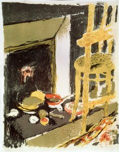 Ved ildstedet, 1899. af Edouard Vuillard
