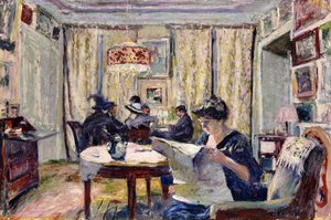 Bridgespillere, ca. 1911 af Edouard Vuillard