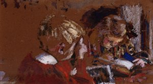 Børn læser af Edouard Vuillard