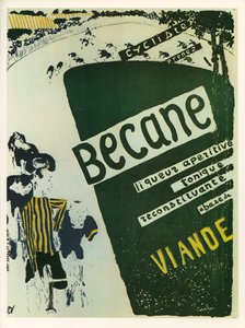 Edouard Vuillard: Becane - aperitif tonic likør ... (litho) af Edouard Vuillard