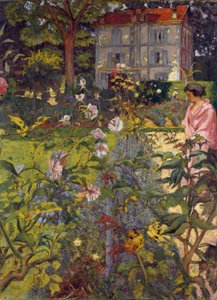 Garden at Vaucresson, 1920 (hundesyge på lærred) af Edouard Vuillard