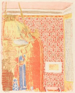 Interiør med Pink Tapet III Interieur aux tentures roses III, ca. 1896 udgivet 1899. af Edouard Vuillard