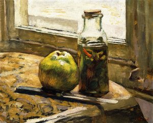 Krukke med pickles og æble, 1889-90 af Edouard Vuillard