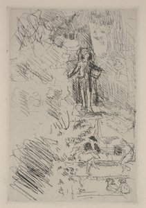 Små skitser på pladsen af Edouard Vuillard