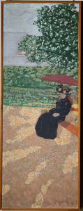 Park i Paris: Dame i sort af Edouard Vuillard