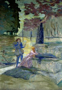 Pelleas et Melisande Illustration til operaen af Claude Debussy (1862-1918) af samme navn. Maleri af Edouard Vuillard (1868-1940) Paris fra det 20. århundrede, komedie på Champs Elysees af Edouard Vuillard