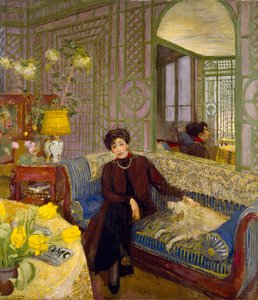 Portræt af Marcelle Aron, hustru til Tristan Bernard (1866-1947) 1914 af Edouard Vuillard