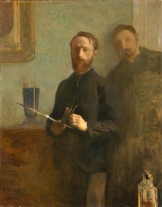 Selvportræt med Waroquy, 1889 af Edouard Vuillard