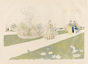 Tuileriehaven af Edouard Vuillard