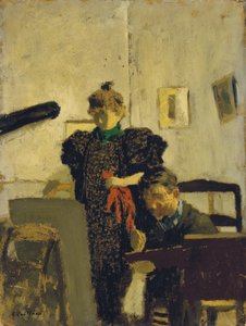Vallotton hos Natansons", 1897 af Edouard Vuillard