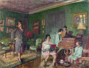 Vuillard, edouard (1868-1940) Madame Andre Wormser og hendes børn Olie på lærred 1927 National Gallery, London 89,2x116,5 af Edouard Vuillard
