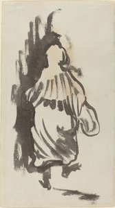 Vandrende figur set bagfra af Edouard Vuillard
