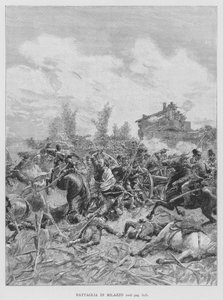 Slaget ved Milazzo (gravering) af Edouardo Matania
