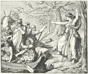 Den romerske general Nero Claudius Drusus ved floden Elben, 9 f.Kr