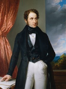 Portræt af violinisten og komponisten Josef Benesch 1795-1873, 1840.