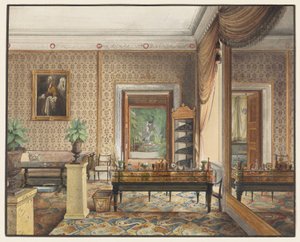 Studiet af prins Karl af Preussen af Eduard Gaertner