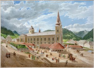 Mariazell basilikaen fra kirkepladsen